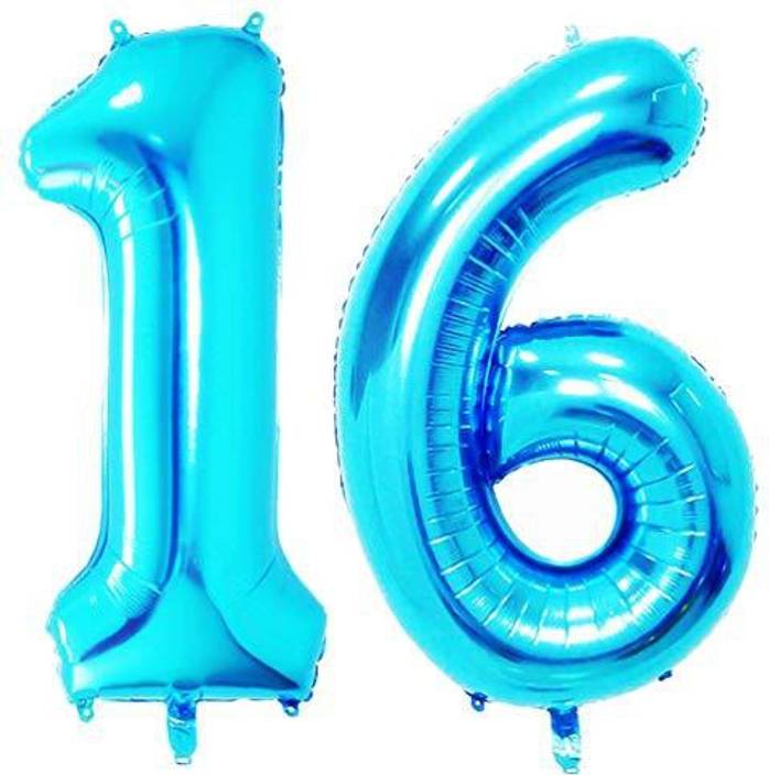 Genrc Azowa 40 Big Sweet 16 Mylar Balloons Jumbo Sixteen Helium