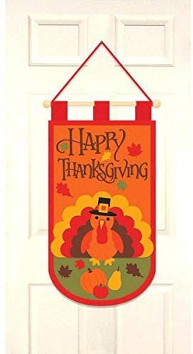 Amscan Colors Of Autumn Happy Thanksgiving Turkey Door Banner