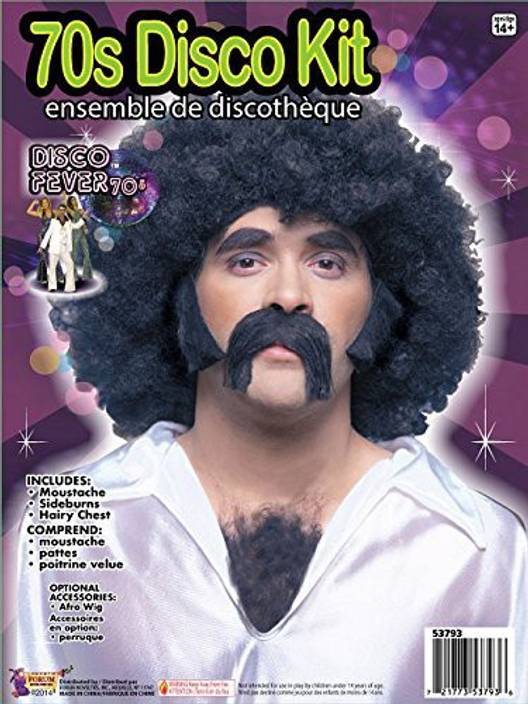 Forum Novelties 70s Disco Costume Facial And Chest Hair 70s
