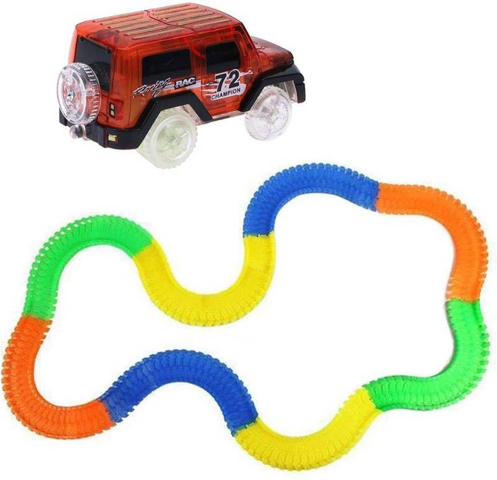 See Inside Magic Track Car Battery Operated Ride On 11 Feet Long