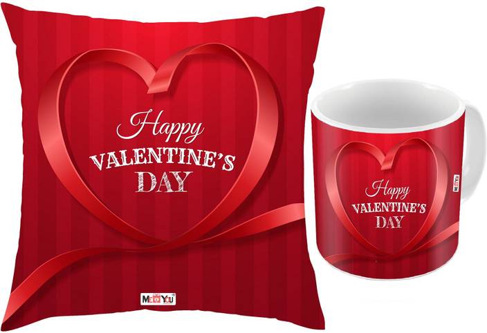 Me You Gift For Husband Wife Girlfriend Boyfriend On Valentine S Day Happy Valentine S Day Printed Cushion And Mug Iz18njpcm 4573 Cushion Mug Gift Set Price In India Buy Me You Gift For Husband Wife