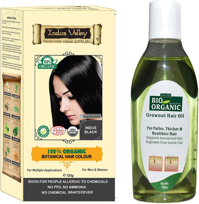 Indus Valley 100 Organic Botanical Indus Black No Ammonia Hair