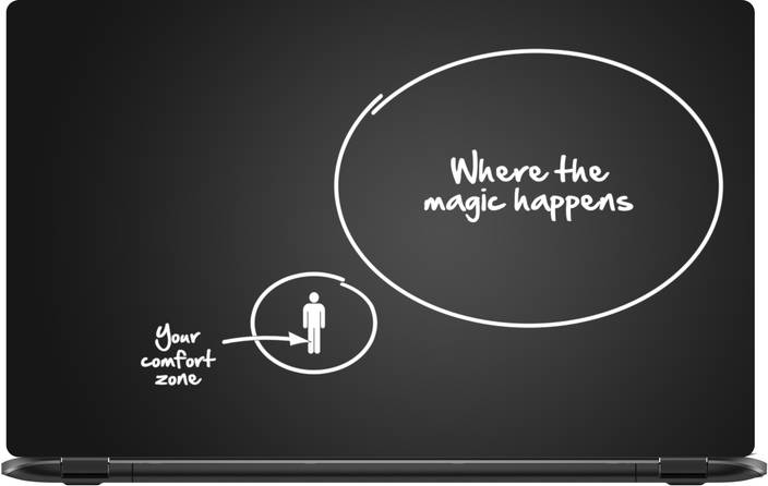 Lapower Your Comfort Zone Vinyl Laptop Decal 15 6 Price In India