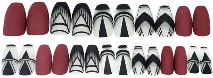 Buziventures Designer Nails Black Brown Price In India Buy