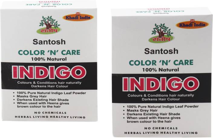 Khadi India Santosh Organic Natural Harmless Indigo N Care