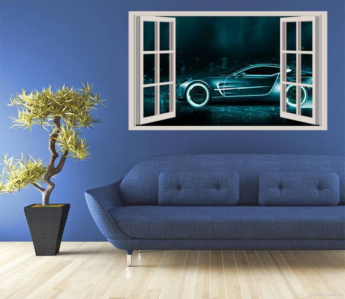 Gadgets Wrap Tron Aston Martin Fake Window Style Wall Decal