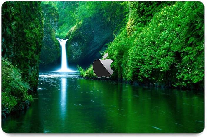 Gadgets Wrap Printed Grenn Waterfall Nature Skin Vinyl