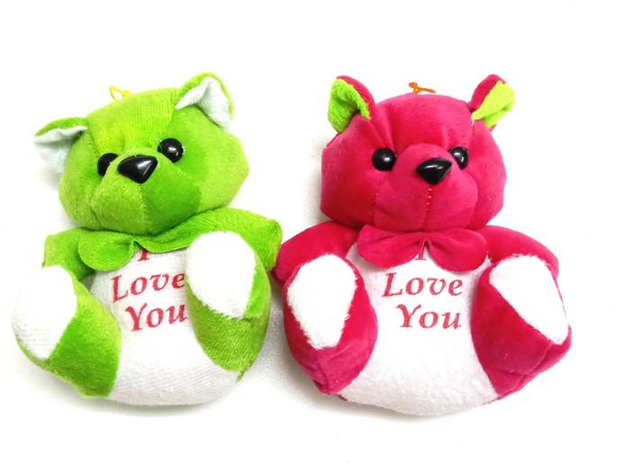Gift Collection Gc Green Magenta Coloured Love Teddy Bear