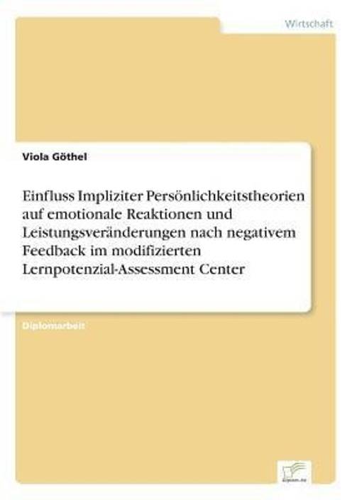 Einfluss Impliziter Personlichkeitstheorien Auf Emotionale