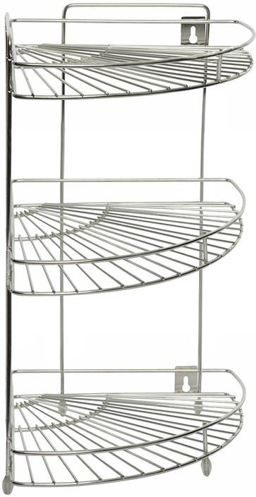 Confiado 100 Stainless Steel Kitchen Corner Rack Wall Shelf Confiado 100 Stainless Steel Kitchen Corner Rack Wall Shelf Number Of Shelves 3