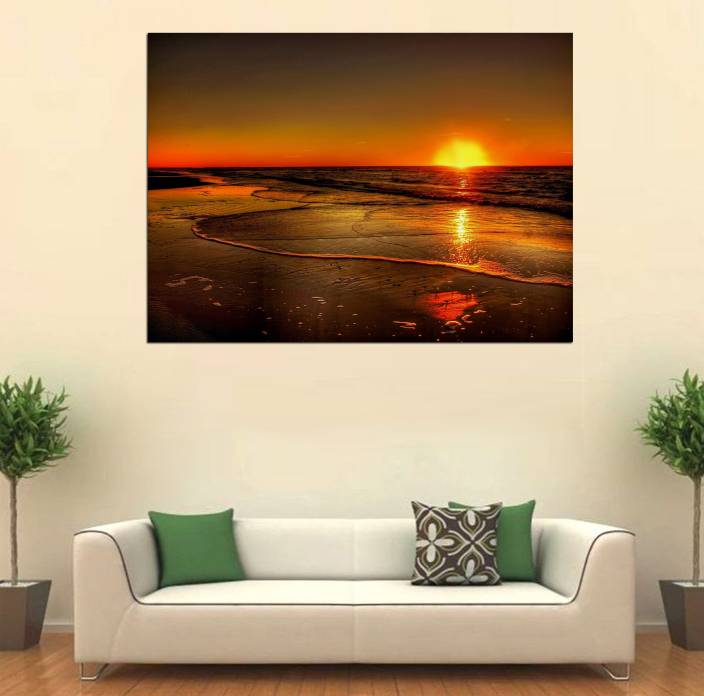 Aart Store Sunset Modern Art Canvas Wall Painting For Living
