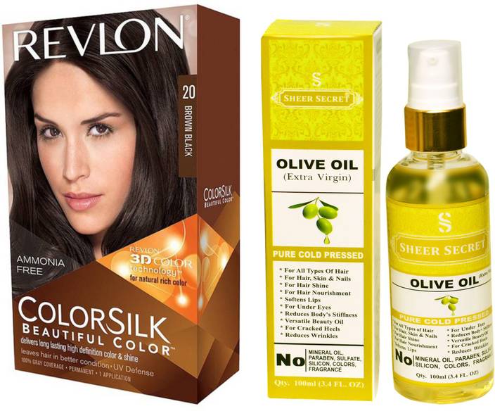 Sheer Secret Olive Oil 100 Ml Pure Cold Pressed With Revlon Hair