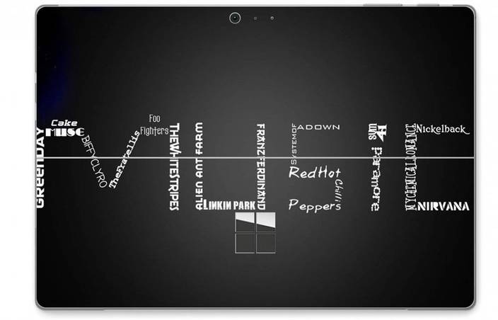 Gadgets Wrap Gw27401 Printed Music Typography Skin Top Only