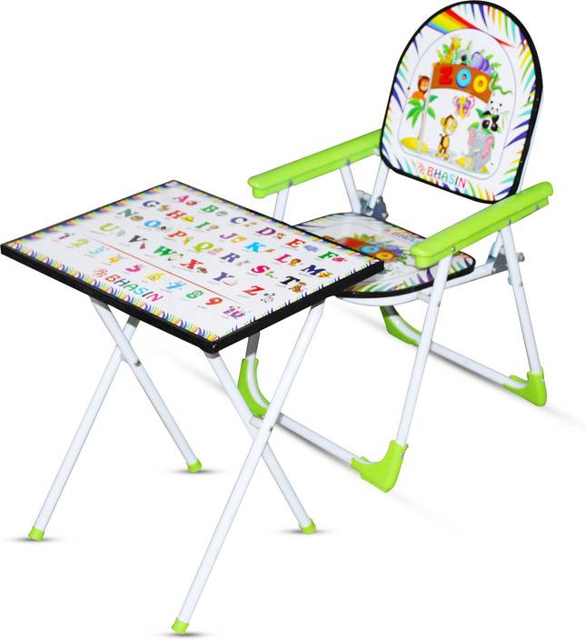 Akshat Multipurpose Green Color Table Chair Set For Kids 2 To 5