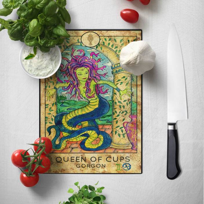 Nish Decorative Glass Chopping Board Tarot Cards 001 27