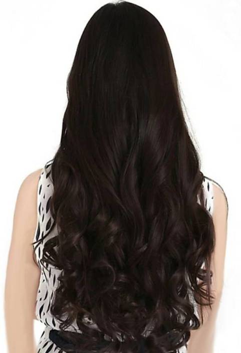 Pema Clip In Brown Wavy Hair Extension Price In India Buy Pema