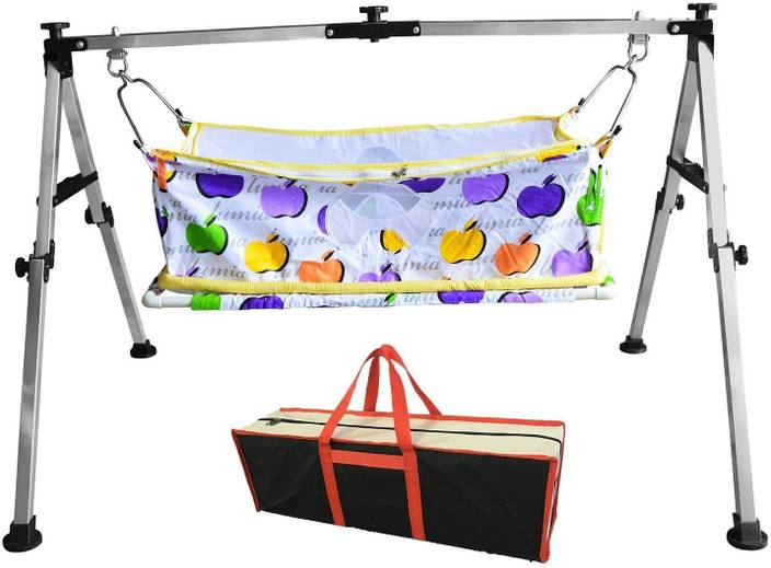 Malani Stainless Steel Indian Style Ghodiyu Born Baby Sleep Swing