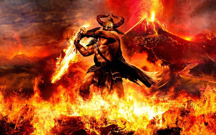 Pwl Amon Amarth Band Warrior Fantasy Wall Poster 13 19