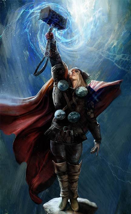 Official Thor God Of Thumder Comics Premium Poster Premium