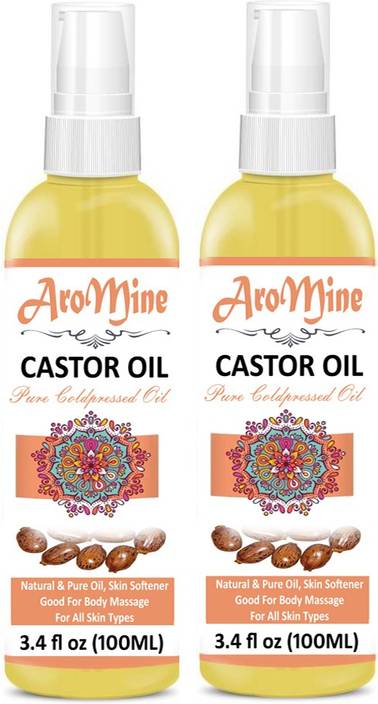 Aromine Castor Oil Pure Natural Cold Pressed Organic