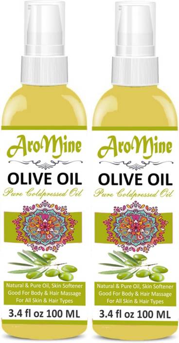 Aromine 100 Pure Extra Light Olive Oil For Hair Growth Glowing