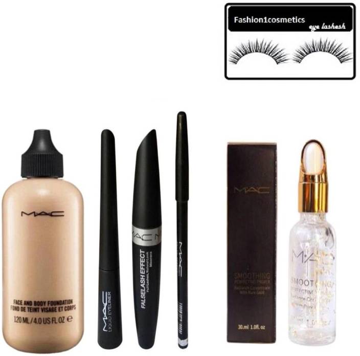 Brutus Eyelashes Mac Makeup Combo Kit Set Of 14 Price In India