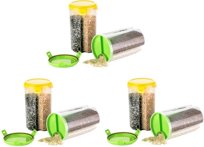 Qromos Food Container 3 In 1 Transpa Plastic Lock