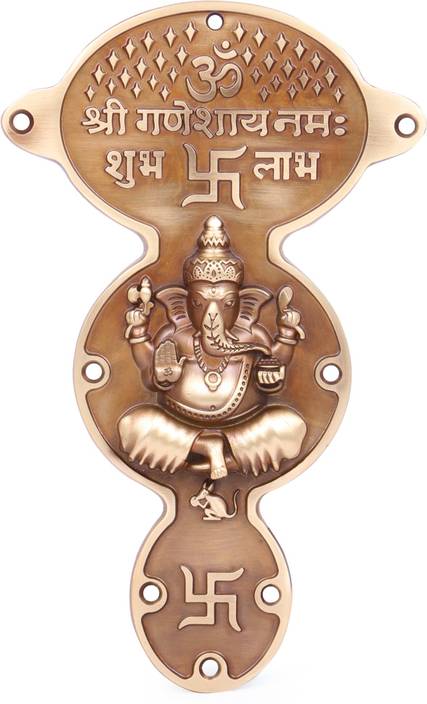 Sculpture Story Shubh Labh Ganesh Ji With Swastik Peace