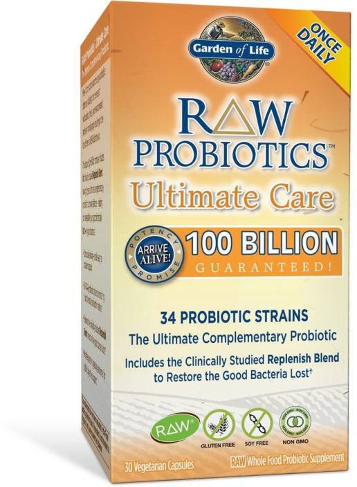 Garden Of Life Raw Probiotics Ultimate Care 30 Veggie Caps Ice