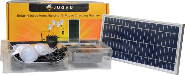Jugnu Solar 4 Bulbs Home Lighting Phone Charging System