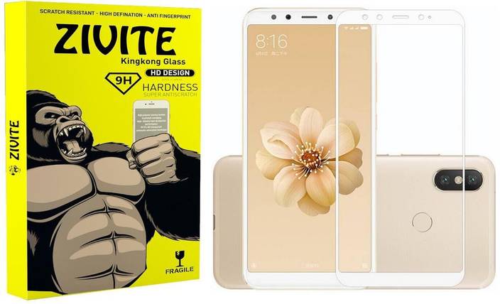 ZIVITE Edge To Edge Tempered Glass for Mi 6X (Pack of 1)
