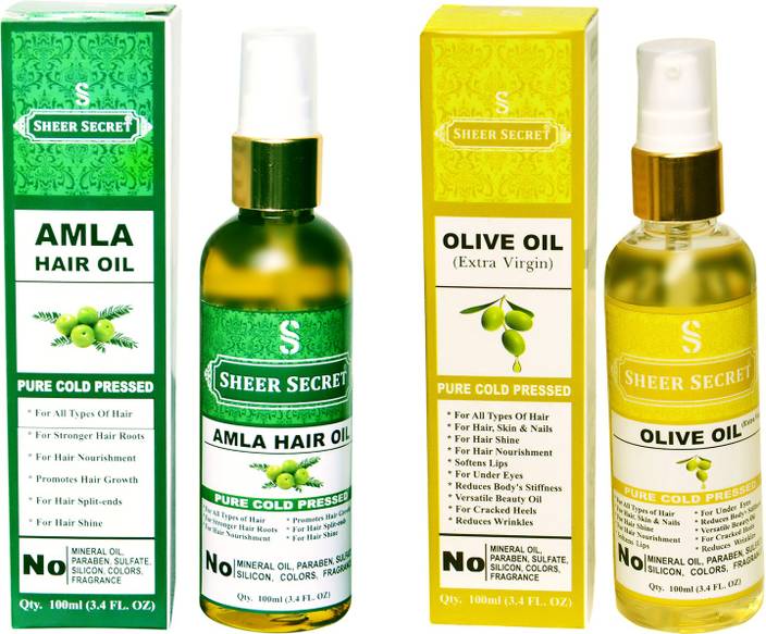 Sheer Secret Olive Oil And Amla Hair Oil 100 Pure Cold Pressed