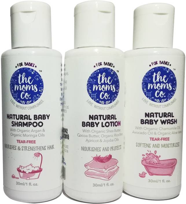 The Moms Co Baby Travel Kit With All Natural Tear Free Shampoo