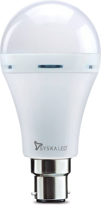 Syska Rechargeable Emergency Bulb Light White Syska Rechargeable Emergency Bulb Light White