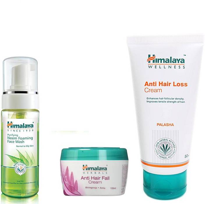 Himalaya Neem Foming Face Wash Anti Hair Loss Cream Anti Hair