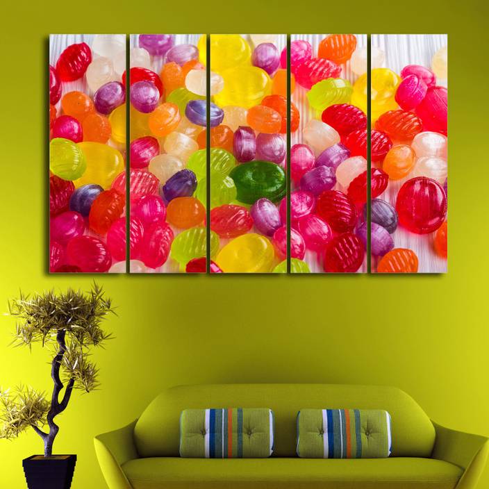 Coloriffy Multiple Frames Beautiful Colorful Candies Wall