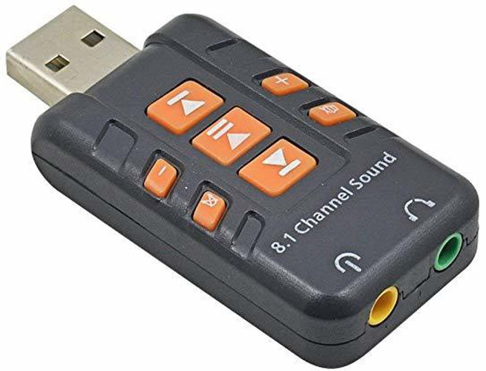 External USB 2.0 to 3D Virtual Audio Sound Cards Adapter Converter 7.1 CH \