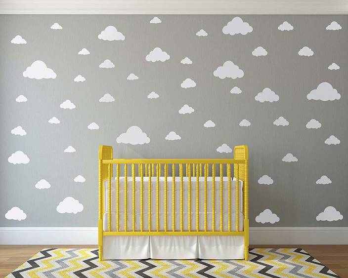 Decals For The Wall White Clouds Sky Easy L
