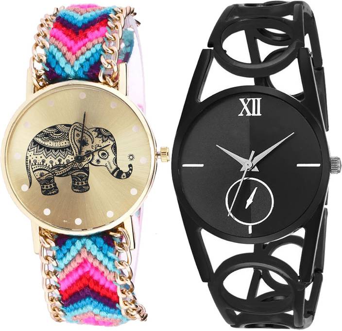 Nikola Contemporary Diwali Elephant Analogue Multicolor