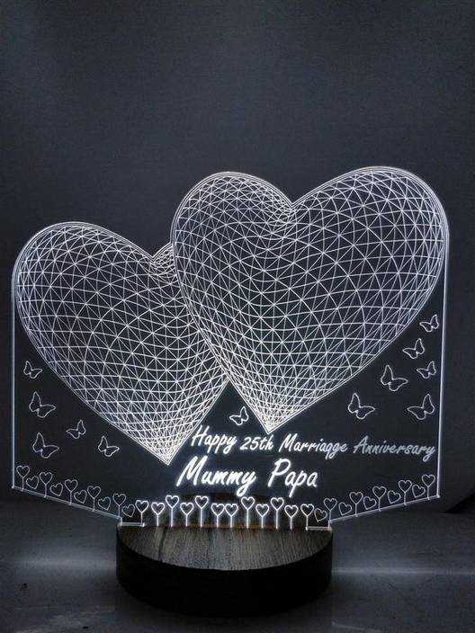 Designelle 25th Anniversary Gift For Mom Dad Table Lamp Price In