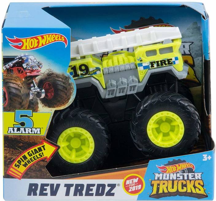 Hot Wheels Monster Truck 1 43 Rev Tredz 5 Alarm 2019 Monster
