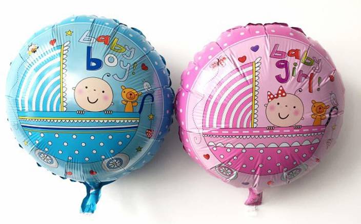 Flipkart Com Amfin Printed 17 Inch Baby Shower Foil Balloons