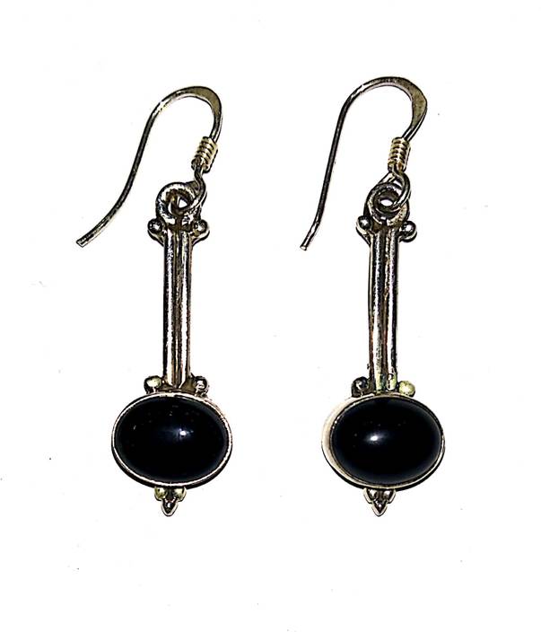 Flipkart Plato Jewels Pure Silver Earrings Studded With Plato Jewels Pure Silver Earrings Studded With Black Onyx Gemstone For S Women Daily Party Casual