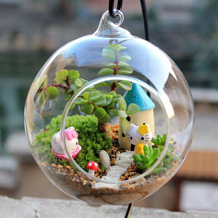 Aakriti Hanging Glass Plant Terrariums Glass Orbs Air Plants Tea