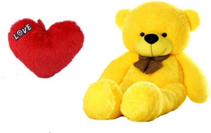 valentine teddy bear with heart shaped feet