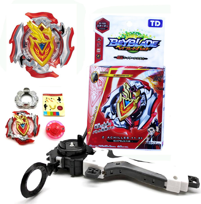 4d Beyblade Burst B105 Starter B 105 Z Achilles 11 Xt Toy For Kid With Launcher Tv Movie Character Toys Toys Hobbies ✅ free shipping on many items! 4d beyblade burst b105 starter b 105 z