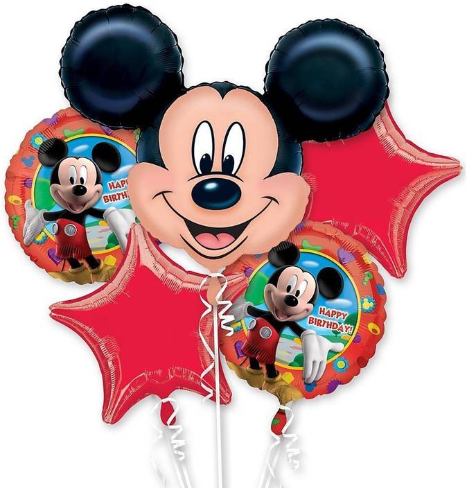 Flipkart Com Shopkooky Printed Mickey Mouse Foil Balloon Bouquet