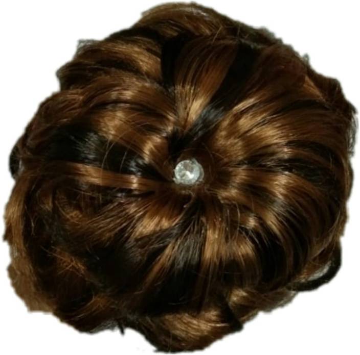 Dye Women Synthetic Artificial Hair Bride Bun Juda Extention