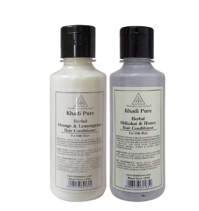 Khadi Pure Herbal Orange Lemongrass And Shikakai Honey Hair