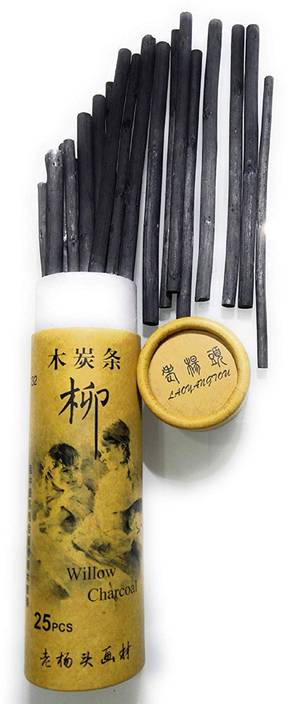 Knafs Natural Charcoal Craft Willow 25 Pc S Charcoal Compressed